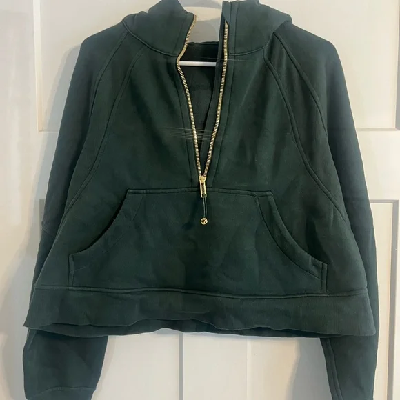 Lululemon Scuba Oversized Half Zip Hoodie, Size M/L, Legacy Green and Gold ๐๐๐๐ - Picture 16 of 16